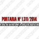 Portaria MTE Nº 1.311, de 21 de Agosto de 2014